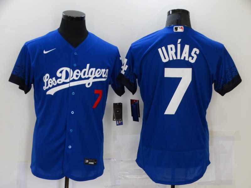 Dodgers 7 Julio Urias Royal 2021 City Connect Flexbase Jersey,We sell and wholesale Dodgers 7 Julio Urias Royal 2021 City Connect Flexbase Jersey on line form chian!